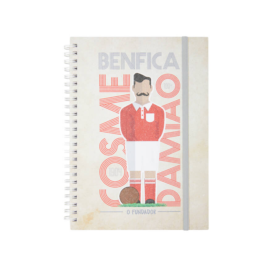 Cosme Damião beige notebook