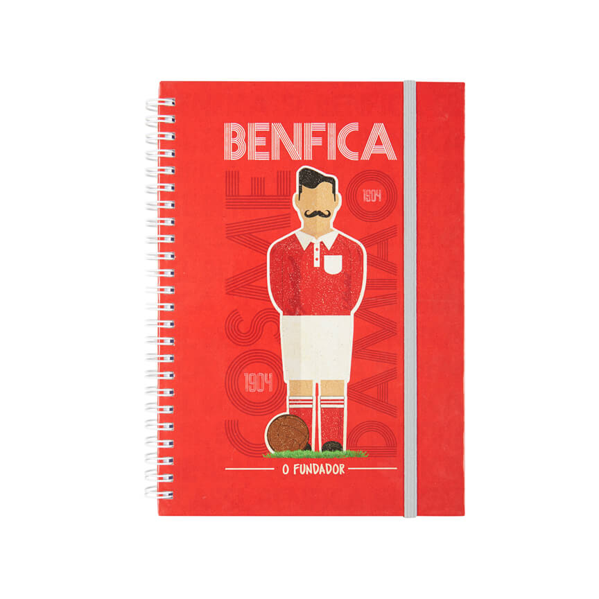 Cosme Damião red notebook