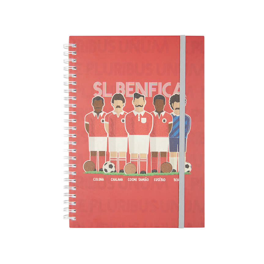 Retro team red notebook