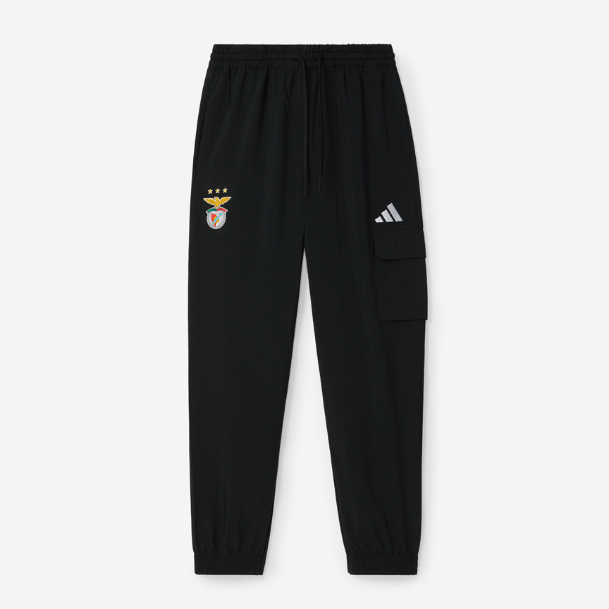 Adidas Black Trousers with Sport Lisboa e Benfica Emblem
