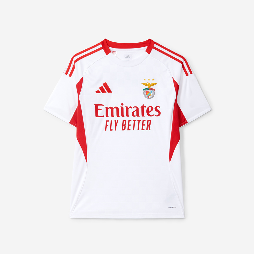 SL Benfica 2025-2026 White Away Jersey for Kids