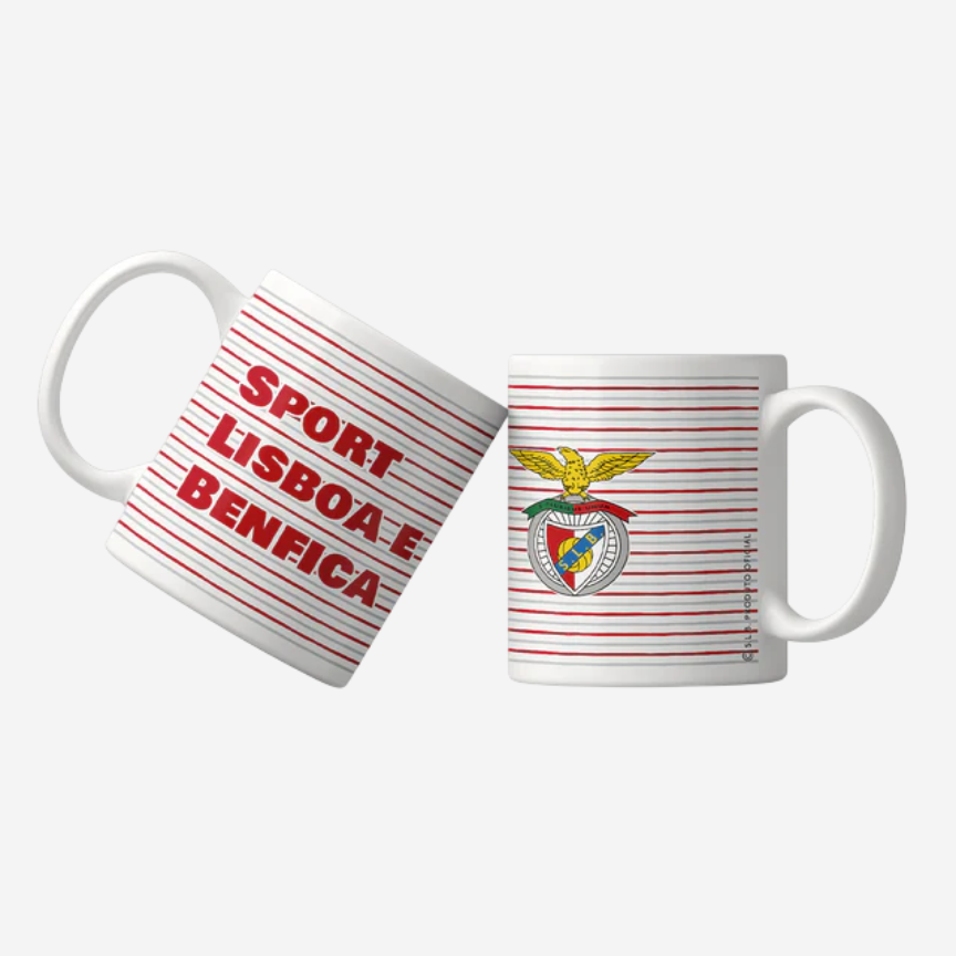 Sport Lisboa e Benfica Striped Mug