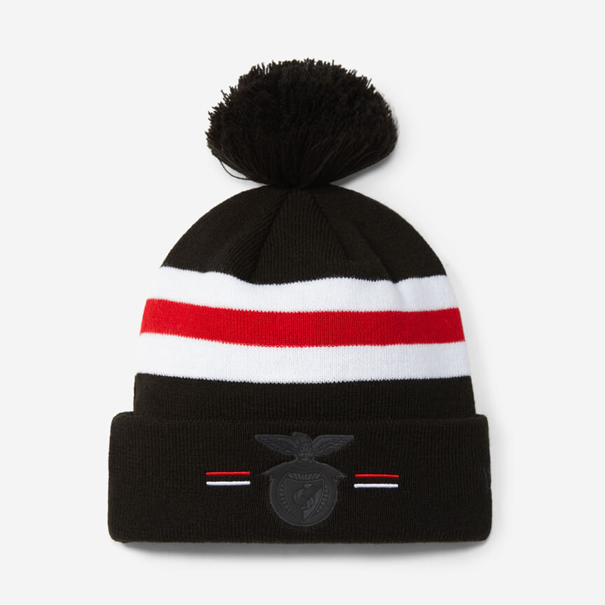 SL Benfica Emblem Striped Beanie