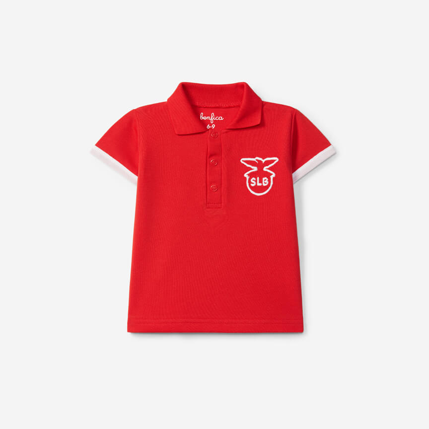 Red Polo Shirt with the SLB Emblem