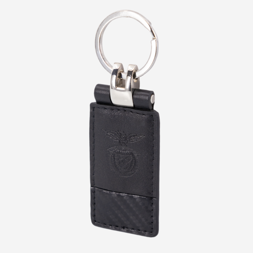Sport Lisboa e Benfica Black Leather Keyring