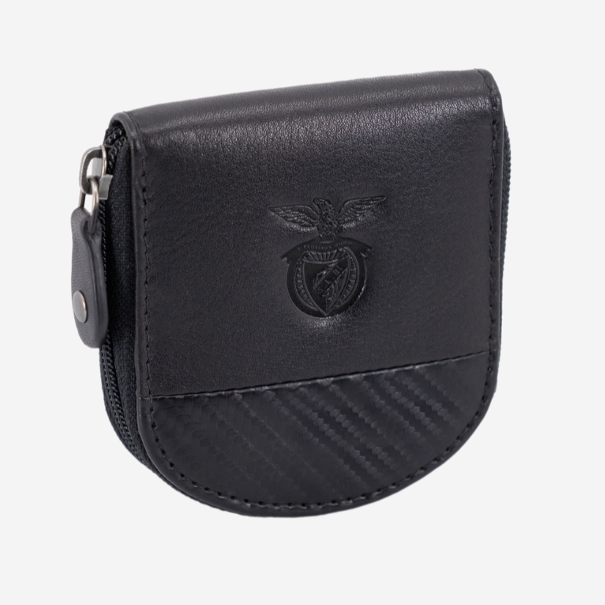 SL Benfica Black Leather Coin Purse