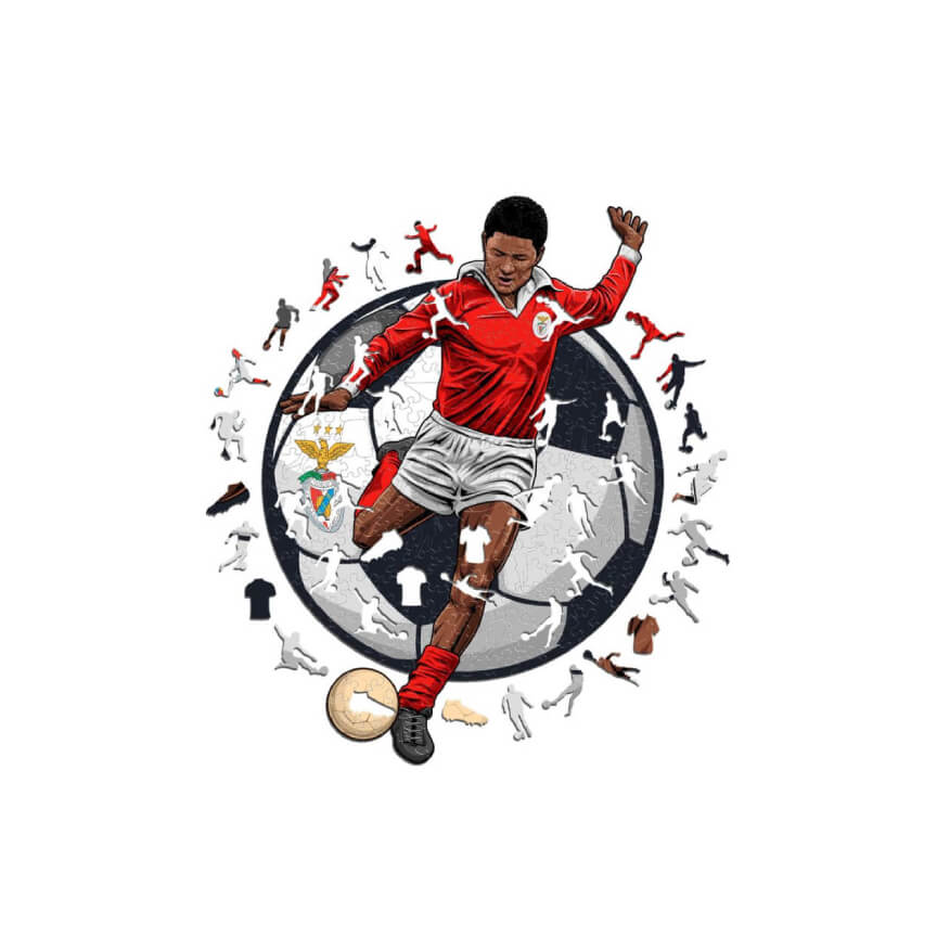 Eusébio Wooden Puzzle - 150 Pieces