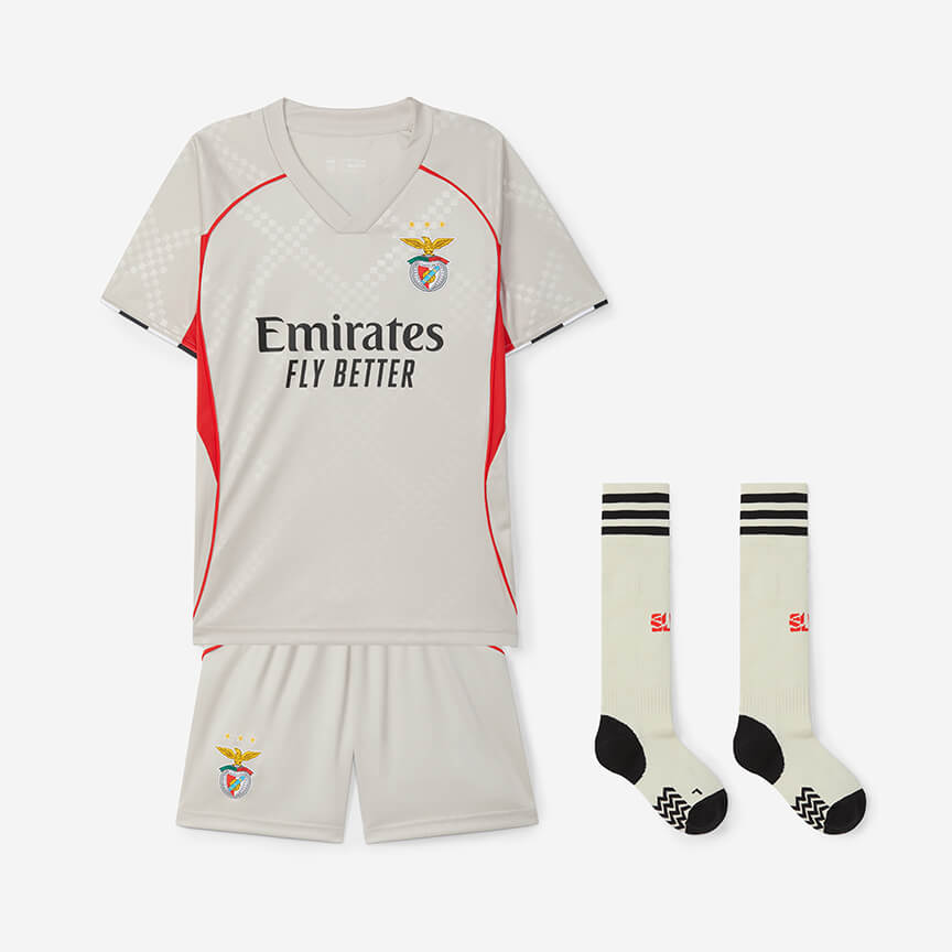 SL Benfica 2025-2026 Replica Beige Away Youth Kit