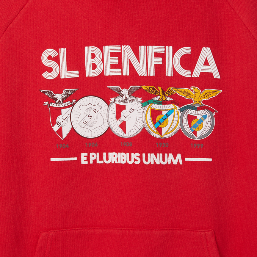 Red Hoodie with SL Benfica Emblem Evolution