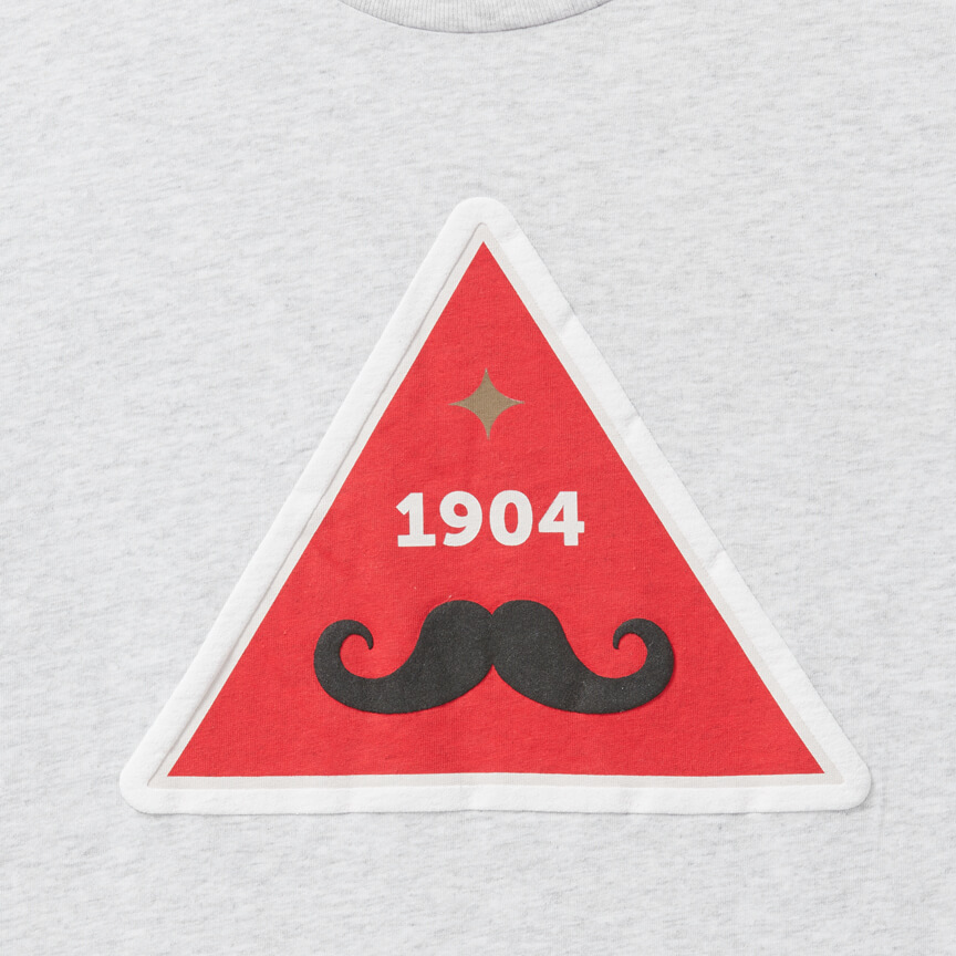 1904 Mustache Grey T-shirt 
